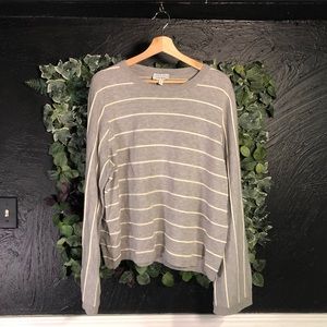 & other stories Grey & White Striped Bell Top